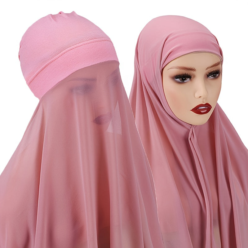 1 Set of Convenient Headscarf, Muslim Hijab,  Scarf