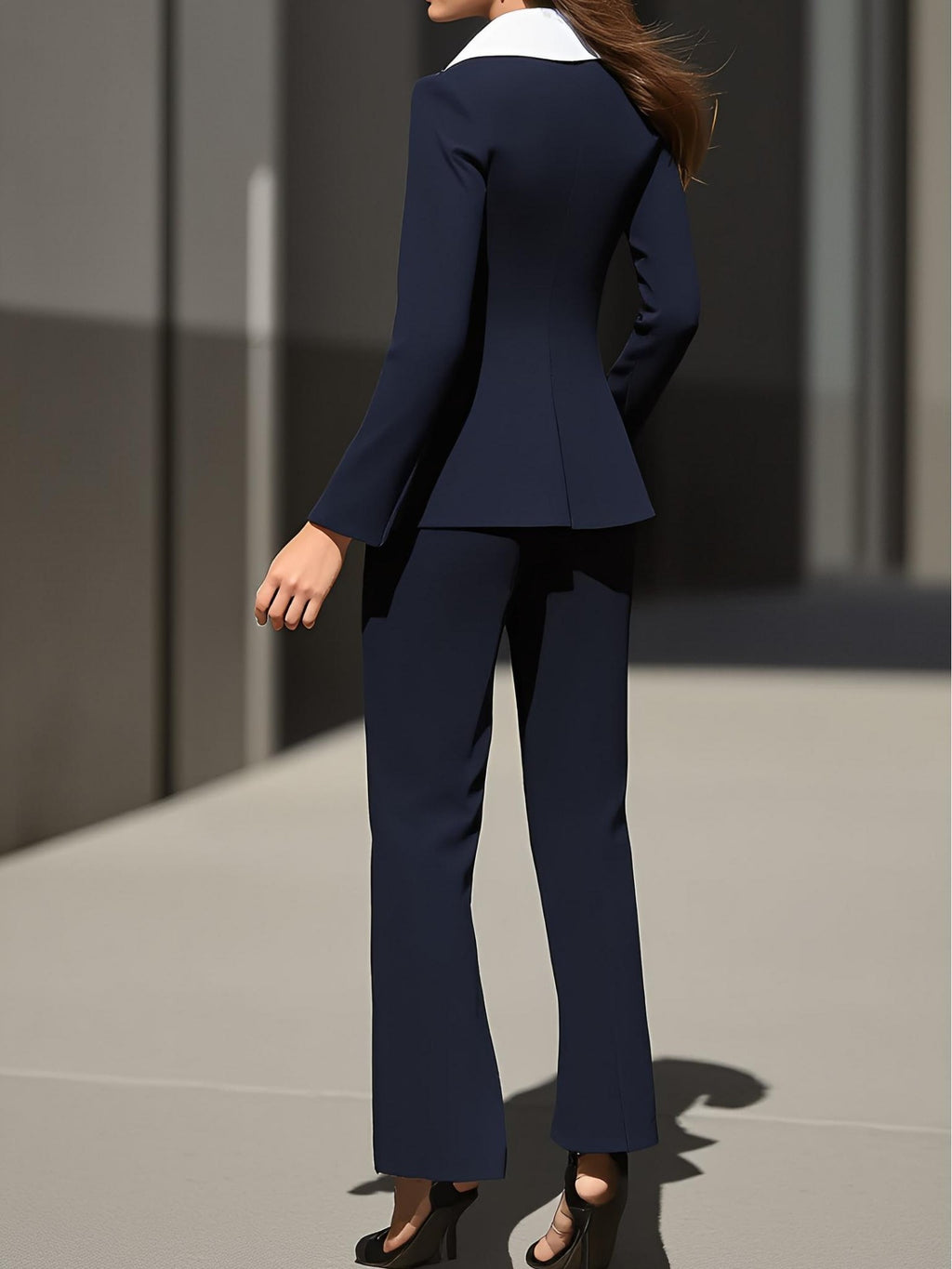 Women's Autumn Collar Suit Set