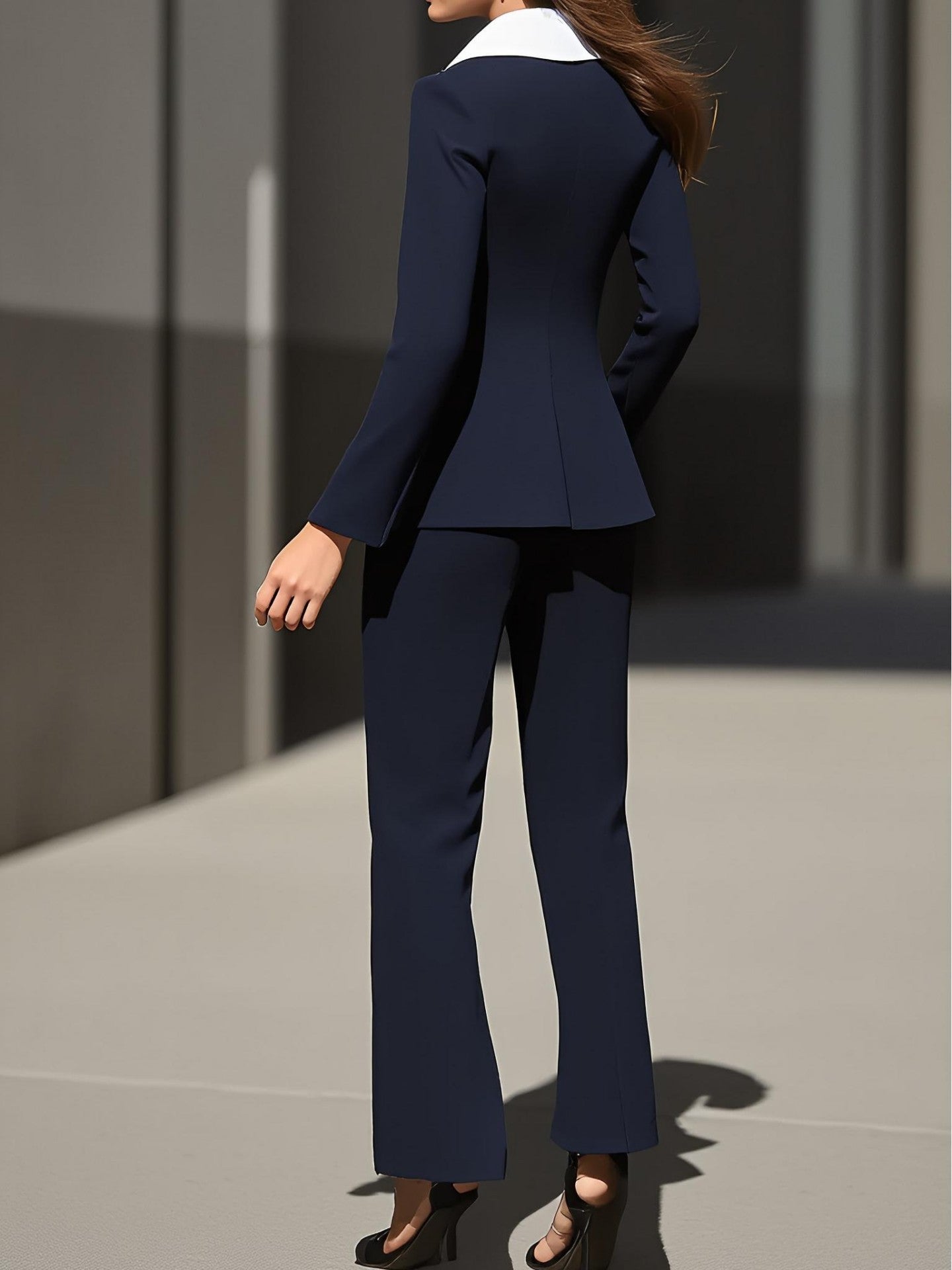 Women's Autumn Collar Suit Set