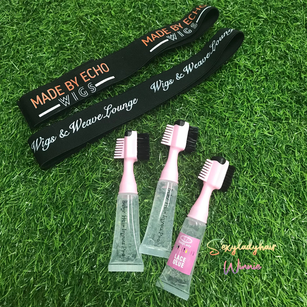 New Arrival Baby Hair Edge Control Private Label Gel Brush 3 in 1 Strong Hold Edges Baby Hair Brush Comb With Gel