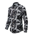 Man's shirts Cotton Vintage clothes flowers shirt