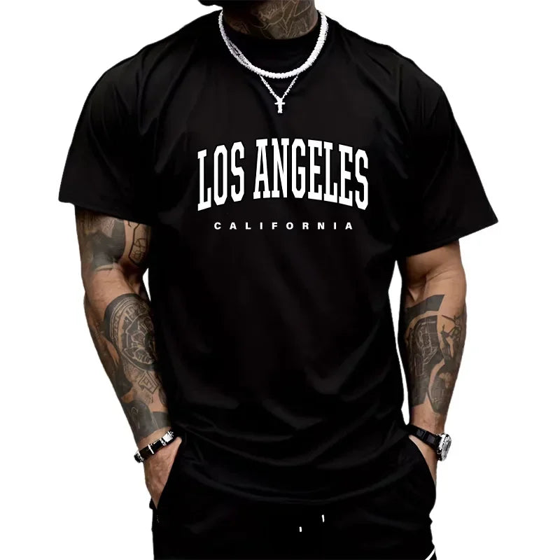 Summer Comfortable Daily Men T-shirts Outdoors Jogging Ventilate Simple Men's Cotton Loose Short Sleeve Fashion Casual Hot Sales