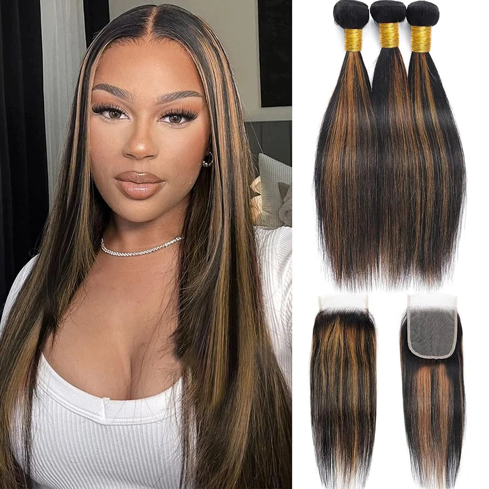 Human Hair Bundles with Closure 12A Straight Bundles Human Hair With Closure 100% Unprocessed Burmese Virgin Raw Hair Bundles