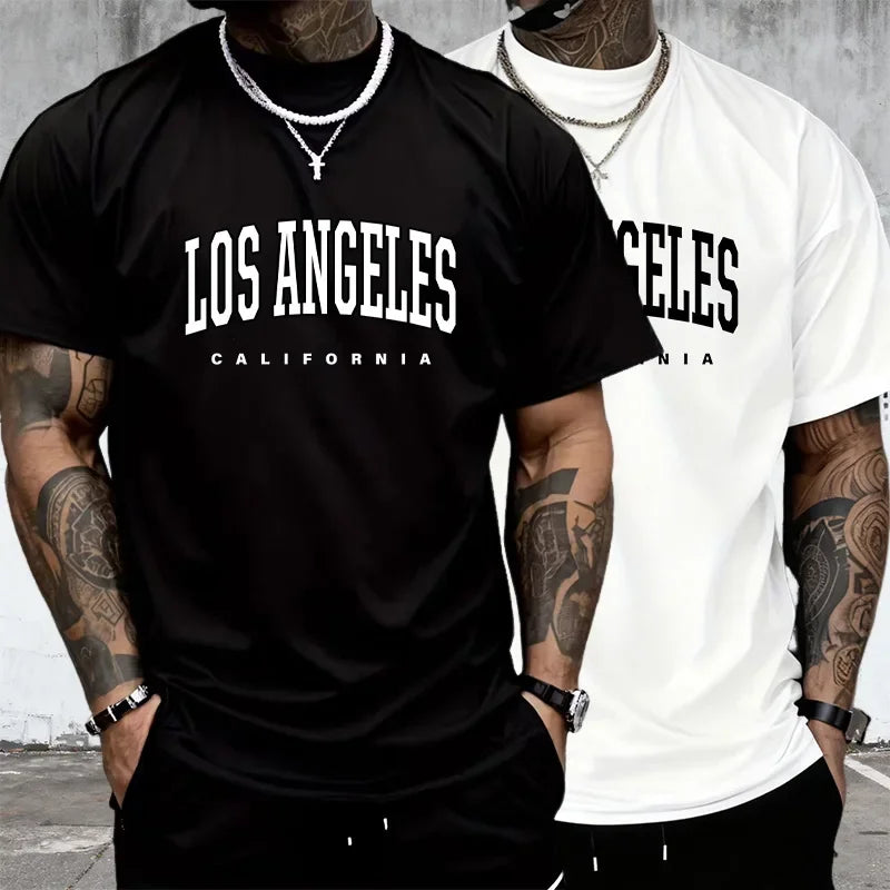 Summer Comfortable Daily Men T-shirts Outdoors Jogging Ventilate Simple Men's Cotton Loose Short Sleeve Fashion Casual Hot Sales