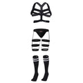 Men Sexy Harness Straps Underwear Man Leg Belt Bondage Fetish Lingerie Erotic BDSM Costume Set Long Socks Stocking Elastic Wear