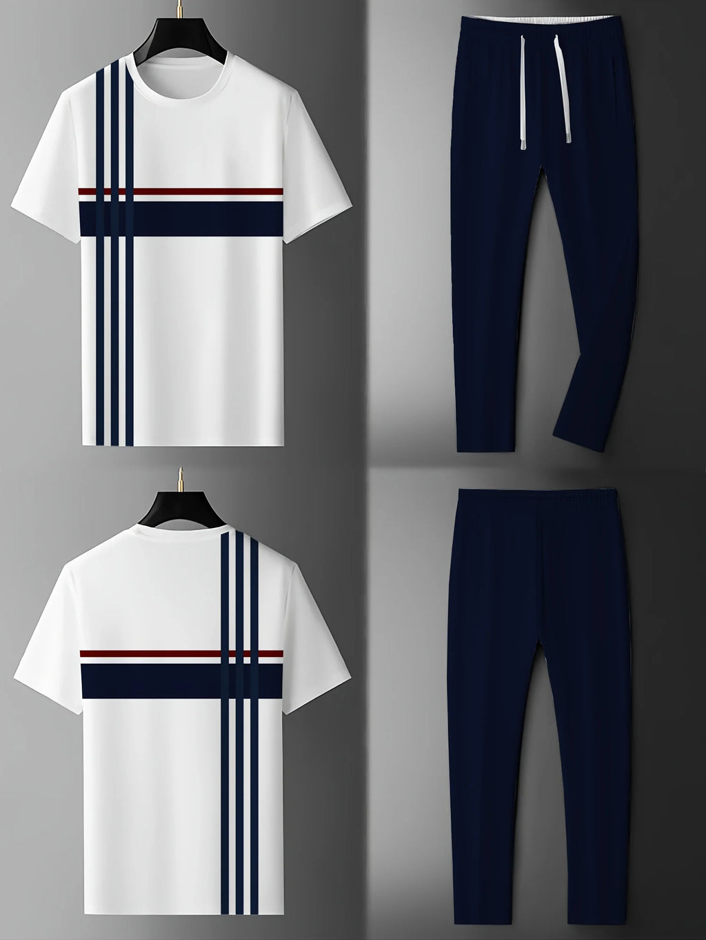 The new men's set for summer is 3D printed casual fashionable lightweight and sporty