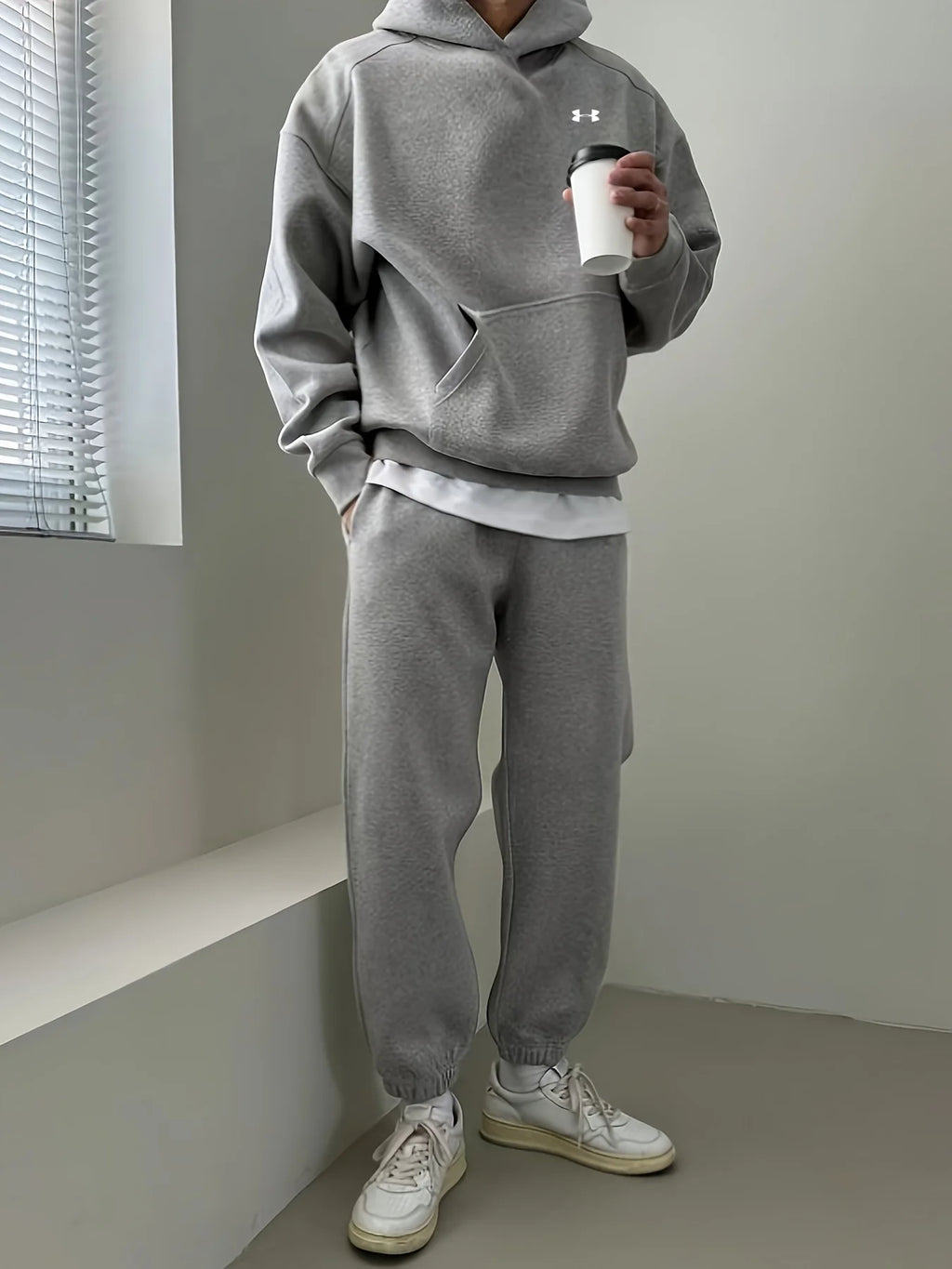 Men’s fall/winter set: hoodie + corduroy pants! Breathable hoodie, thick warm pants. One set for outfits, fall/winter must-have!