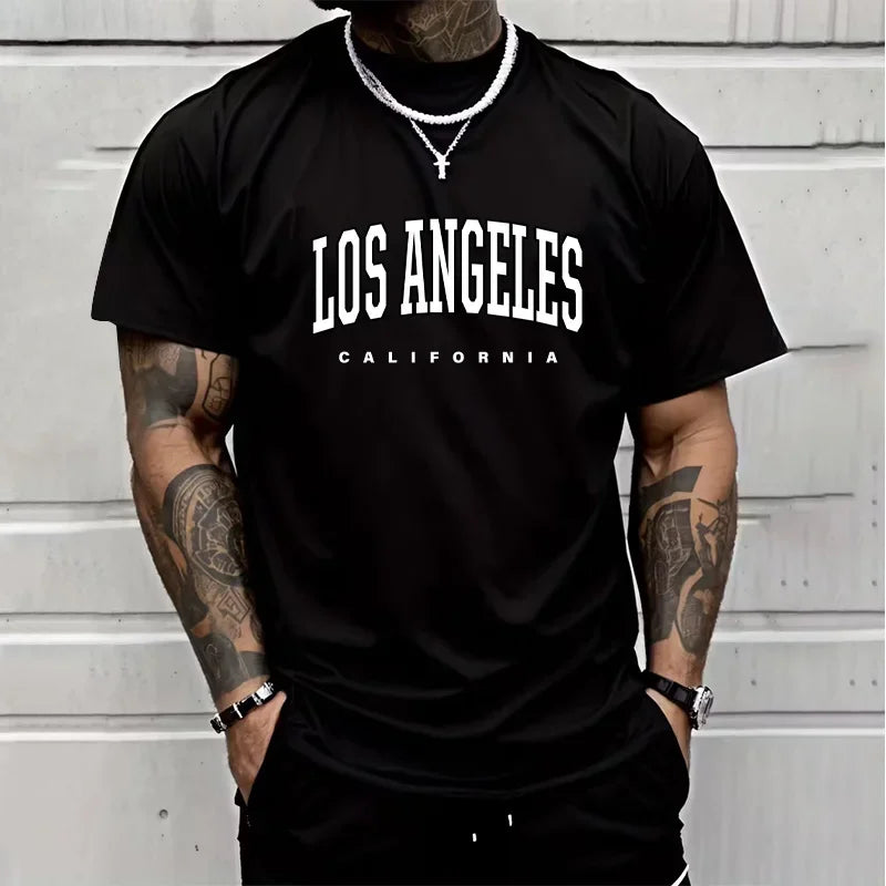 Summer Comfortable Daily Men T-shirts Outdoors Jogging Ventilate Simple Men's Cotton Loose Short Sleeve Fashion Casual Hot Sales