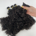 Italian Curly Bulk Human Hair Bundle No Weft for Braiding 100% Unprocessed Human Virgin Hair Cheap 12A Water Wave Wet Wavy Hair