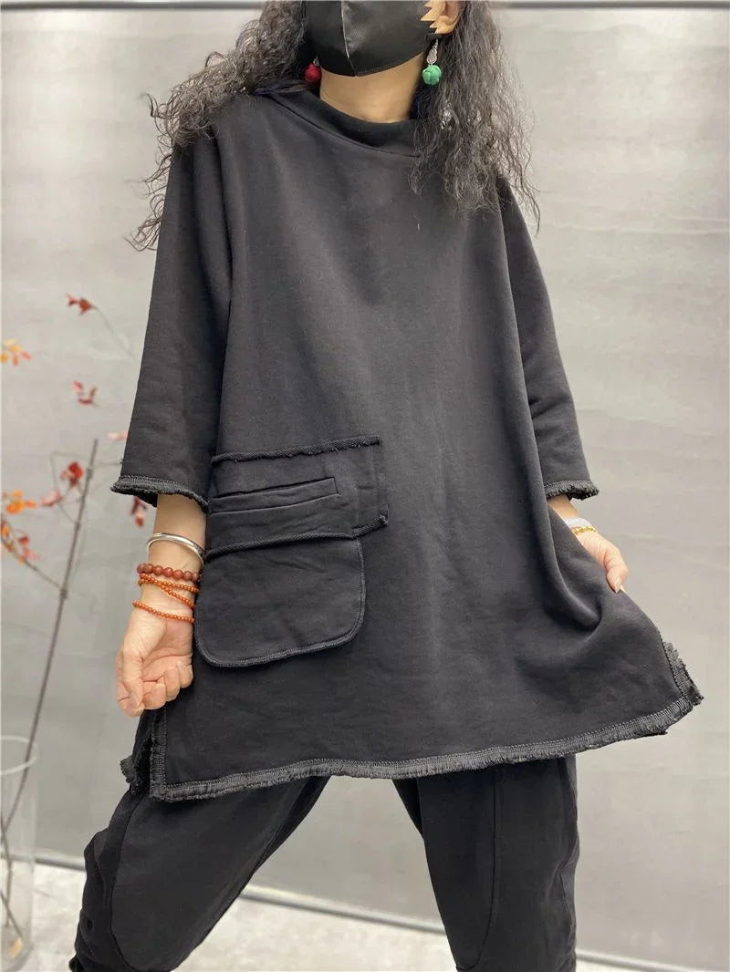 Women's Autumn Fashion Temperament Joker Long-sleeved Retro