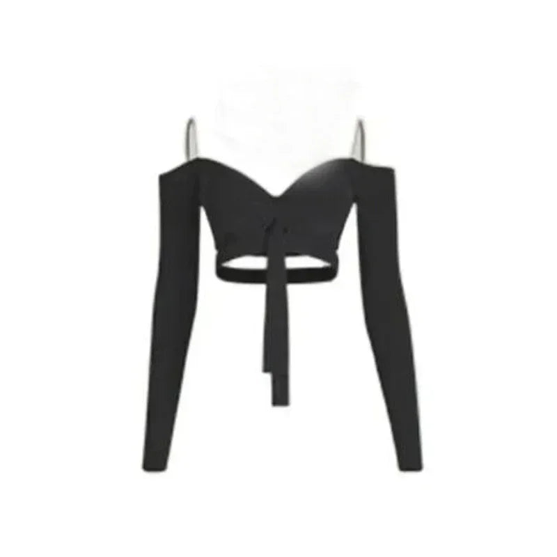 Sexy Off Shoulder Latin Top Ruffled Skirts