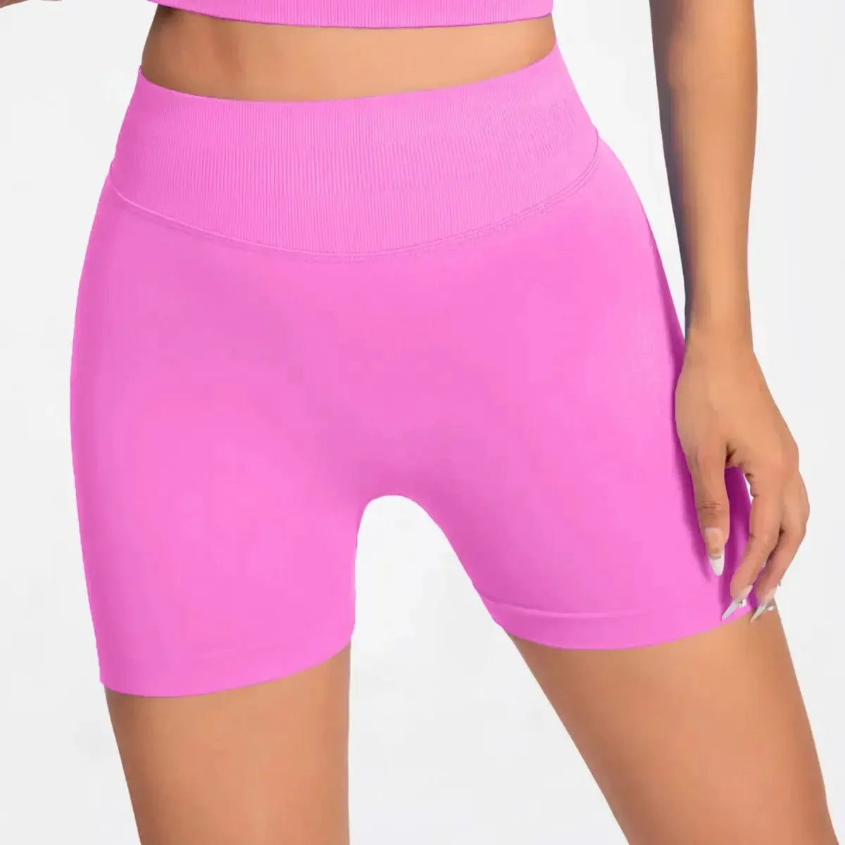 Seamless 4.5" Gym Shorts Woman Scrunch Butt Fitness