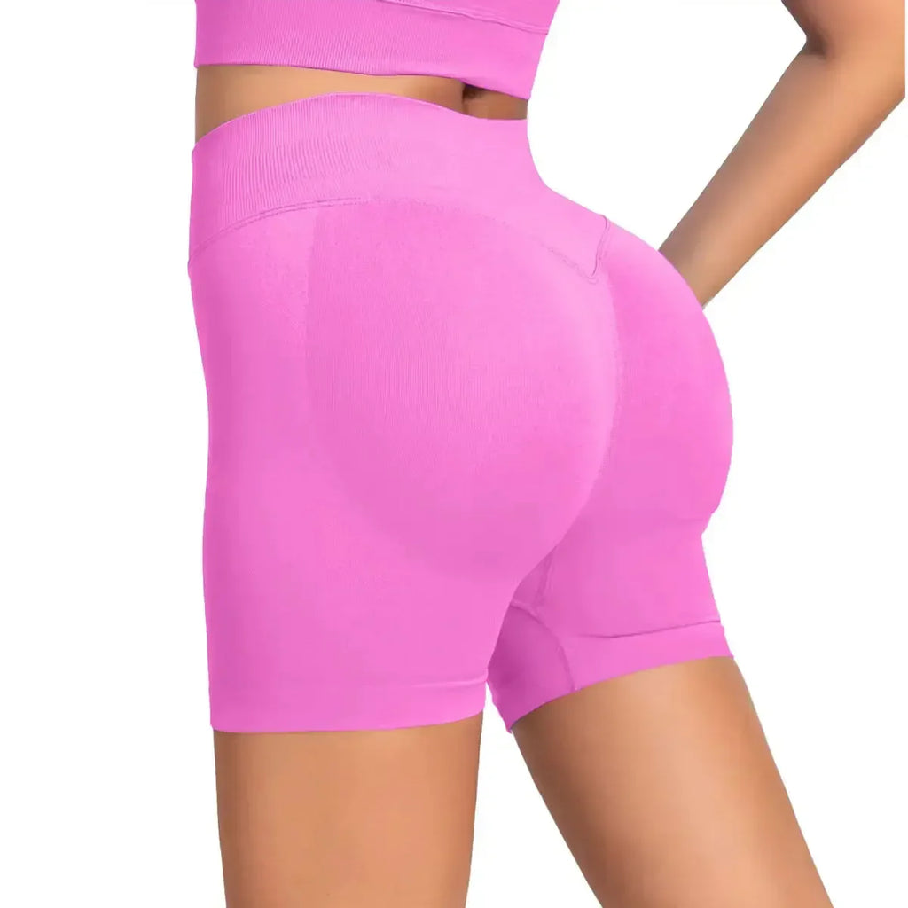 Seamless 4.5" Gym Shorts Woman Scrunch Butt Fitness
