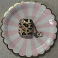 Stylish Leopard Print Earphone Sleeve with Hanging Chain - Perfect for Airpod1/2!